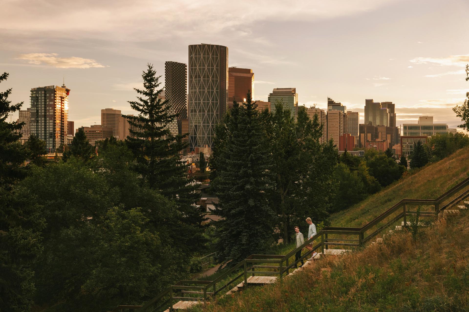 A view of the Calgary skyline from Bridgeland