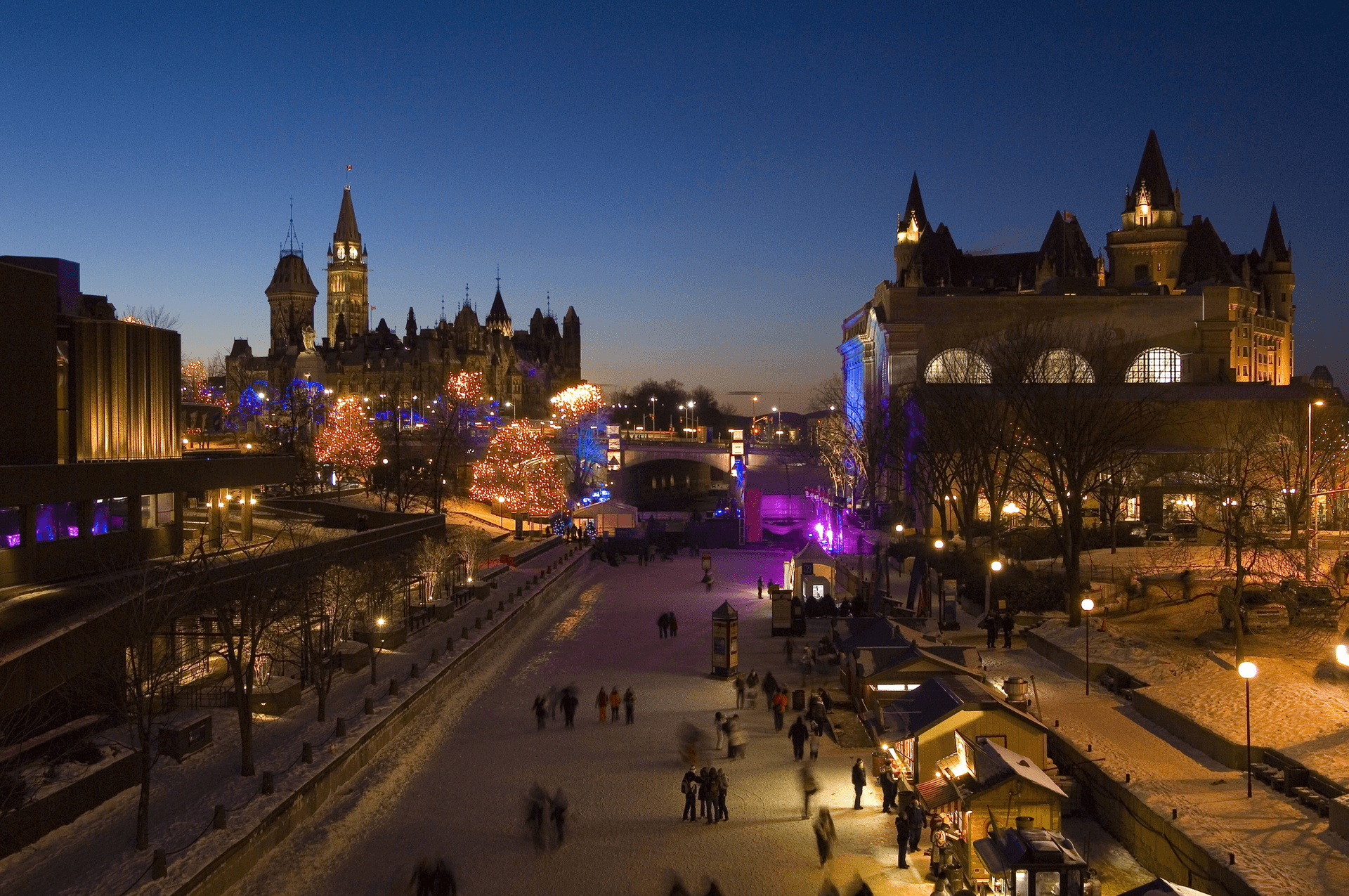 La patinoire du canal Rideau, à Ottawa