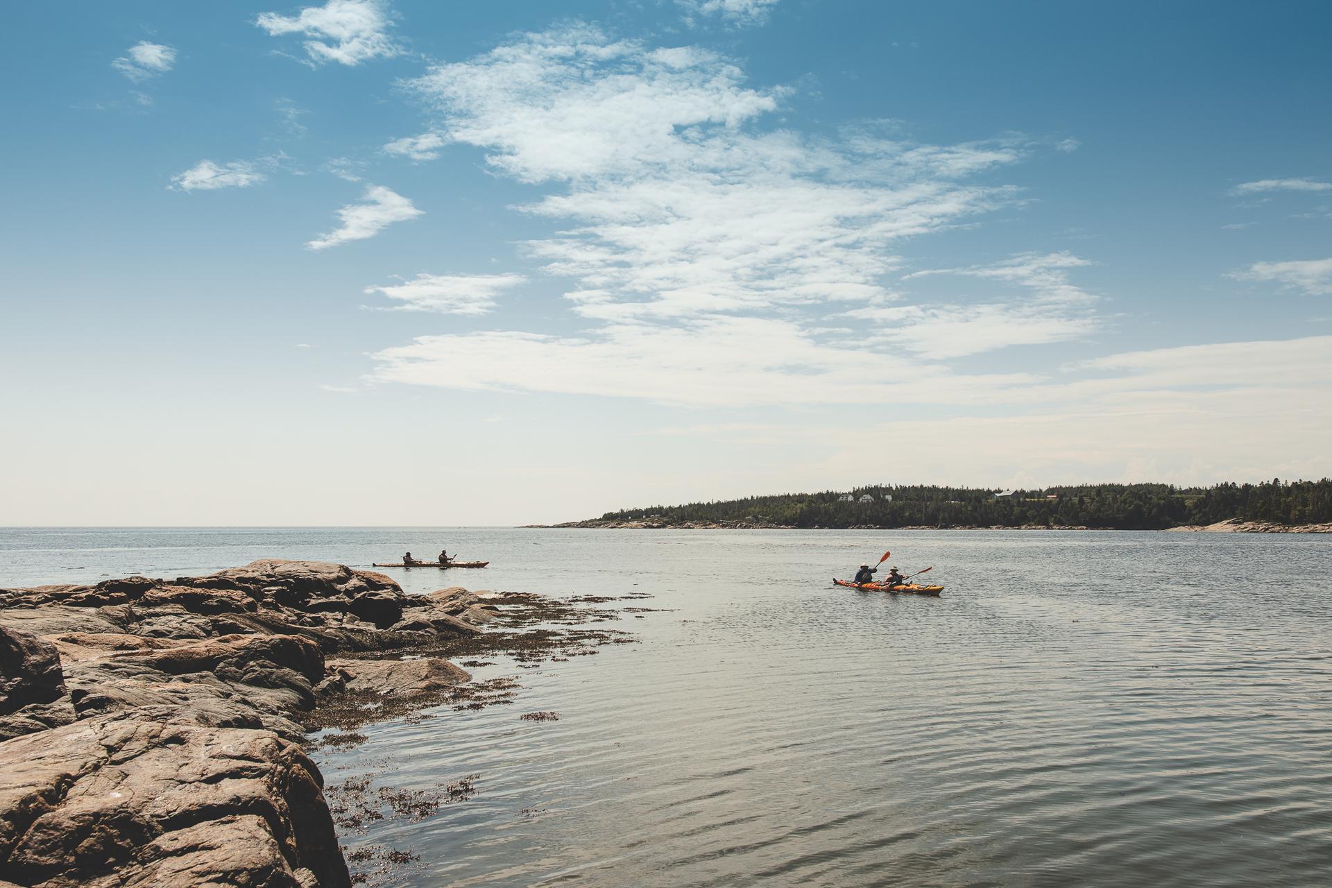 Kayak excursion with Mer et Monde écotours