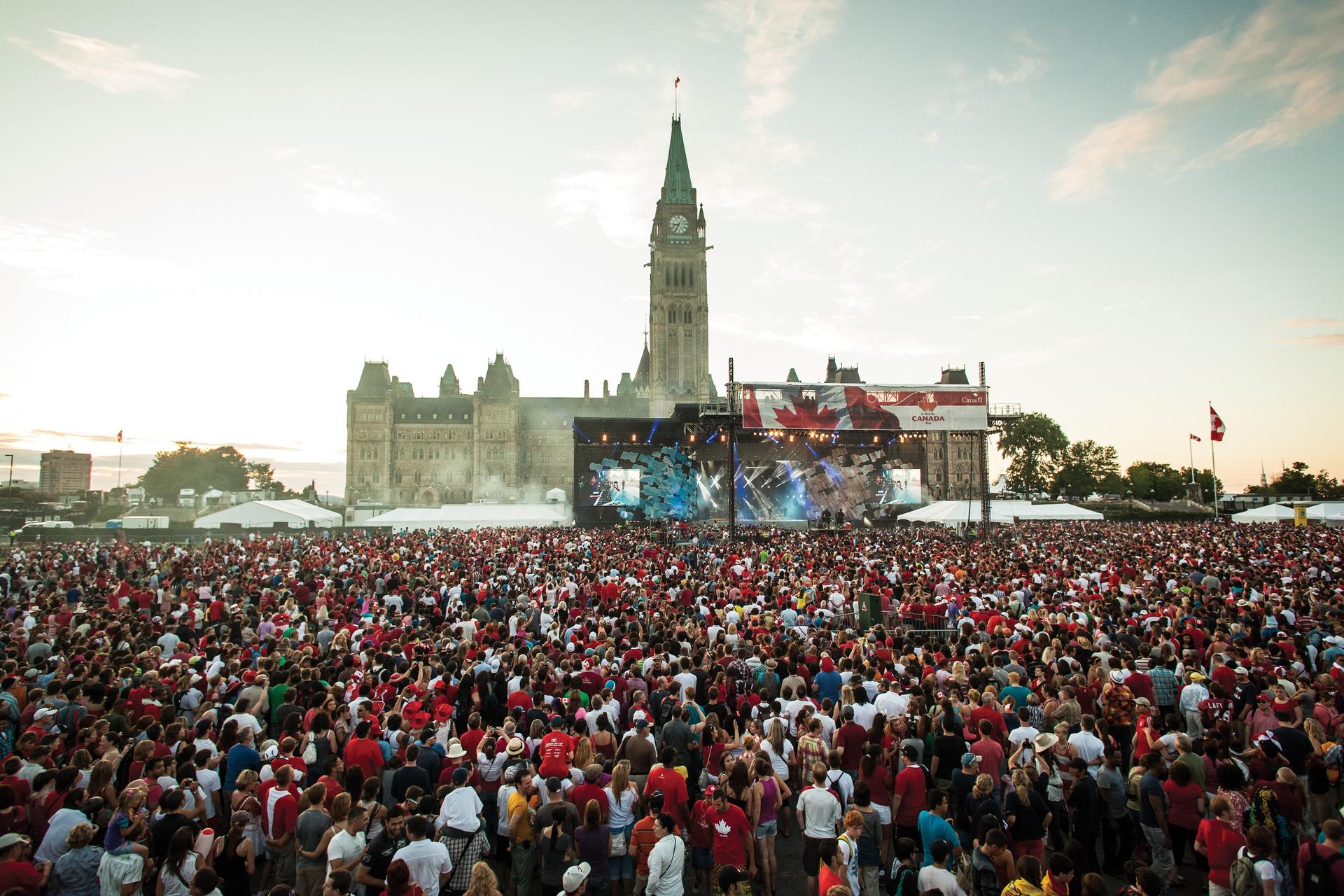 Parliament Hill on Canada Day