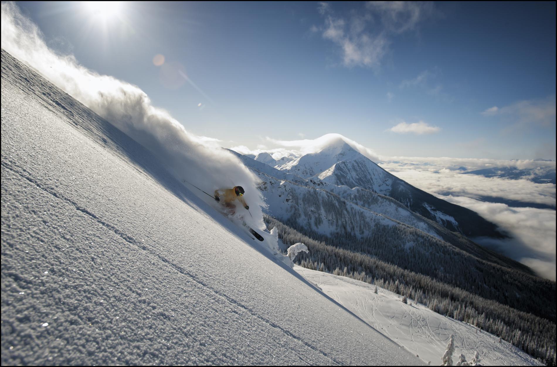 La station Revelstoke, dans les Rocheuses de Kootenay