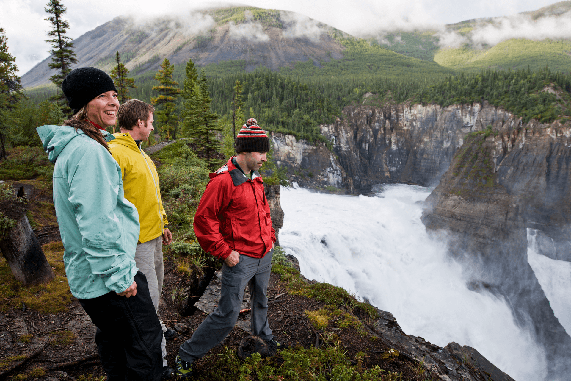 Hiking Virginia Falls, Nahanni National Park Reserve