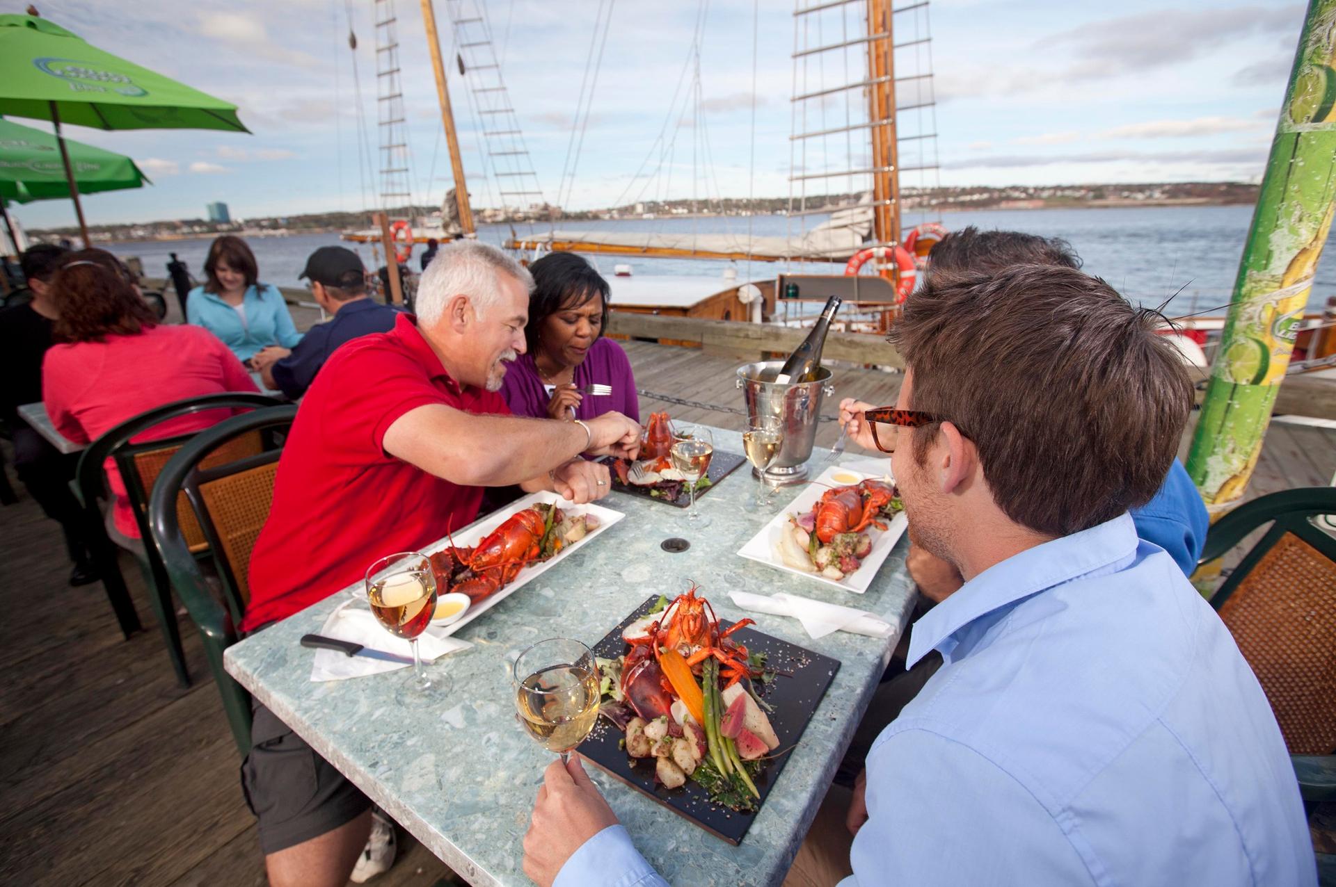 Waterfront dining