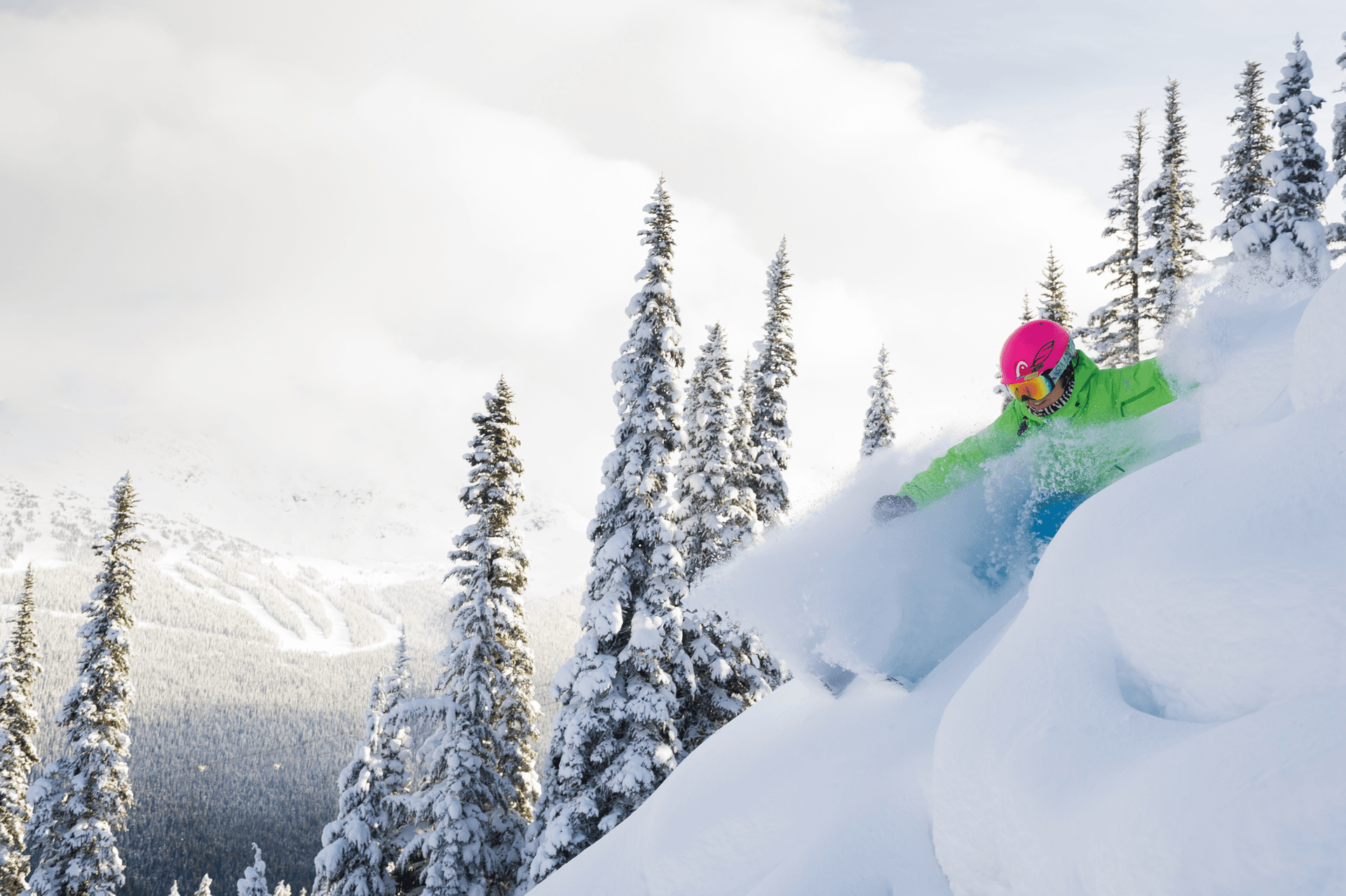 Skiing Whistler Blackcomb Resort, British Columbia